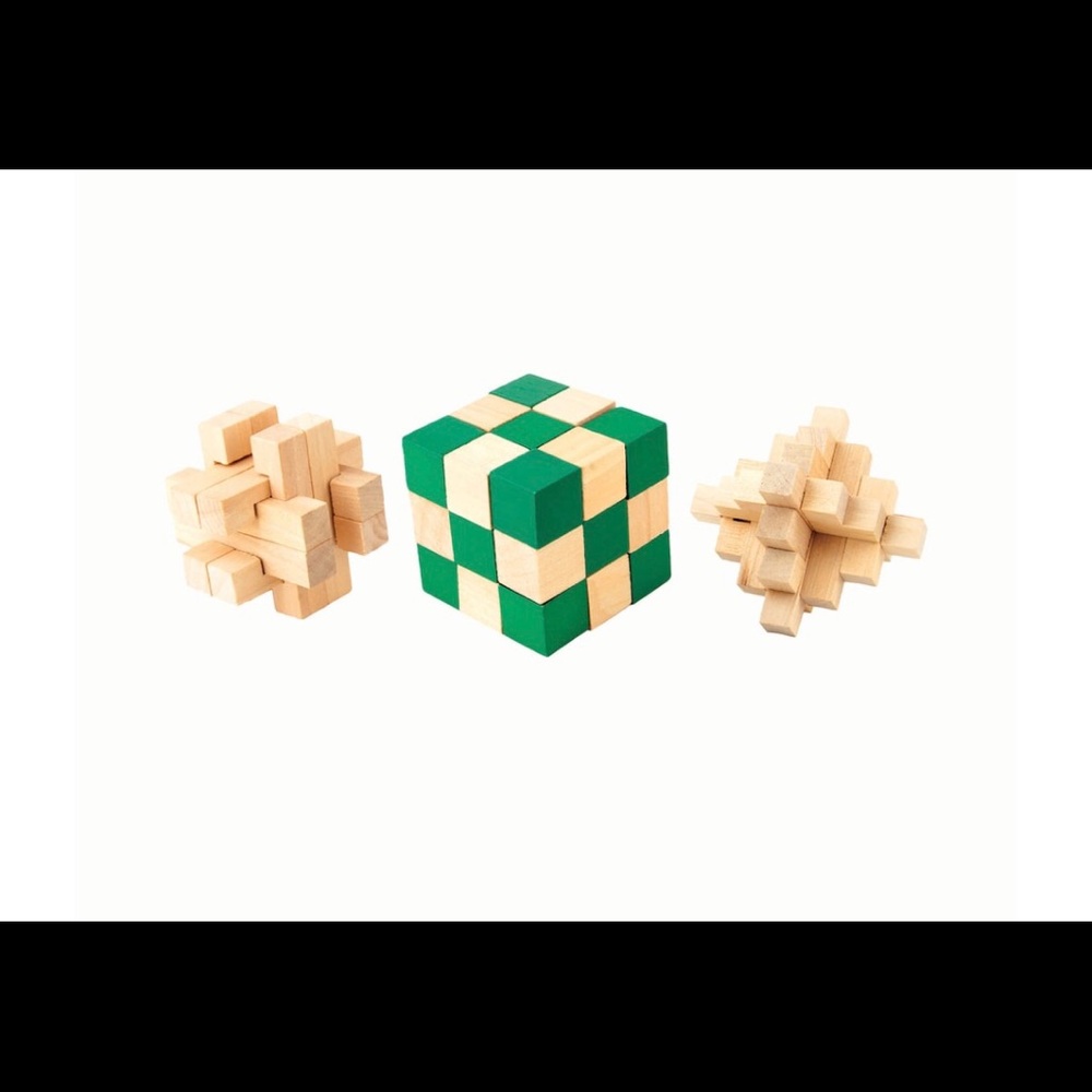 Nifty 3pk Wooden Puzzle - New (unopened)